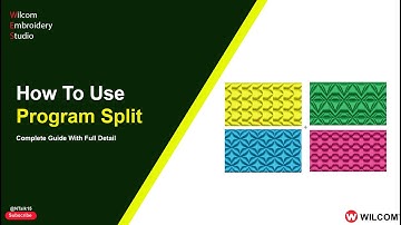 How To Use Program Split in Wilcom Embroidery Studio | Nadeem Talk