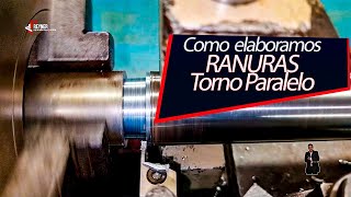 Ejemplo de Ranurado en el Torno Paralelo para los maquinista en el mundo💓👌#tech #tecnología🚀🔌