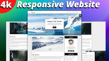 Complete Responsive Blogger Website Design [ HTML CSS JS ] - Step By Step in 2022