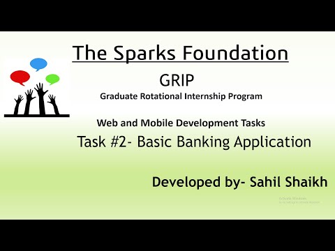 Basic Banking App | Android Project | The Sparks Foundation Internship