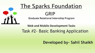 Famous Basic Banking App | Android Project | The Sparks Foundation Internship Profile
