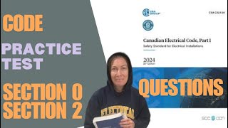 CEC Section 0 and 2 Practice Problems without Solutions.  Electrical Code Test Questions