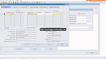 Purchase Order Receipt Direct Delivery - Oracle Purchasing