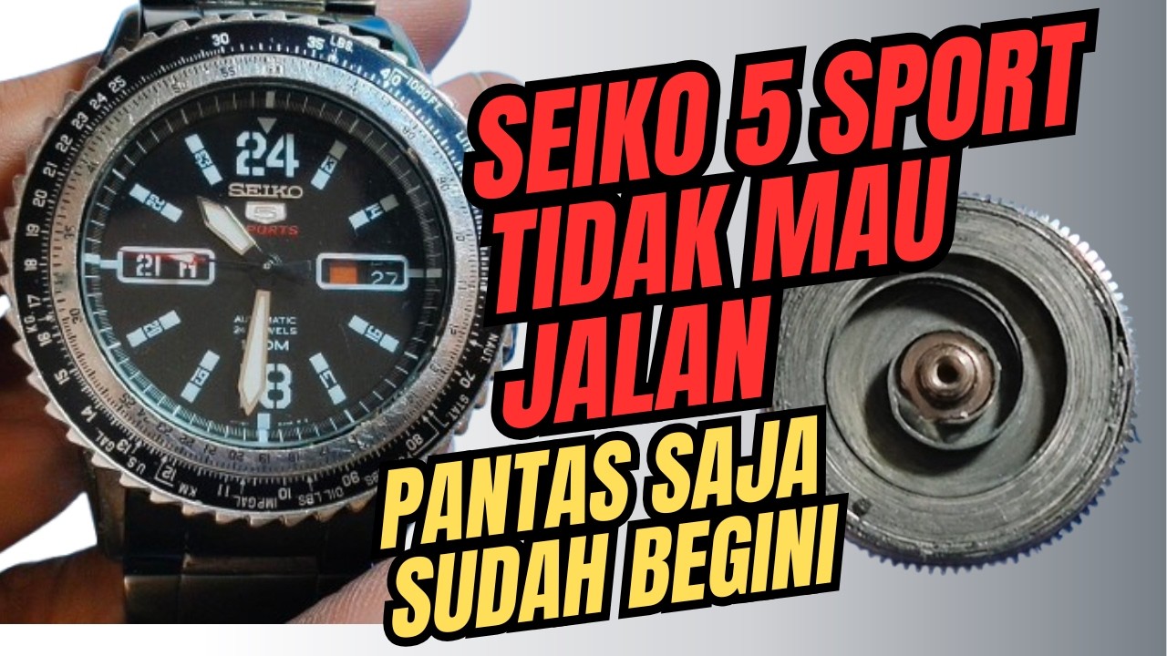 Seiko 5 sport 5R36 tidak mau jalan lengket