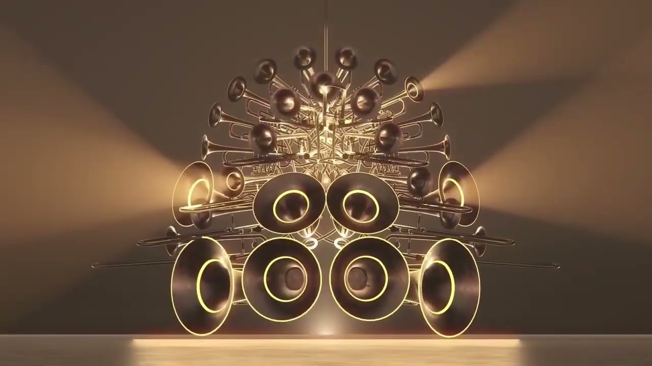 Videli Free Footage - Golden Music Note animated motion Background loops HD Free Downlod
