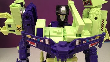 TRANSFORMERS DEVASTATOR - G1 CONSTRUCTICONS VIDEO TOY REVIEW