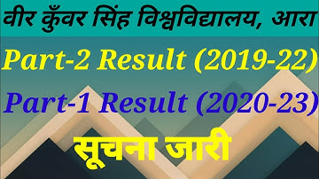 Vksu Part 2 Result 2019-22 & Part 1 Result 2020-23 Notice Announced  .........