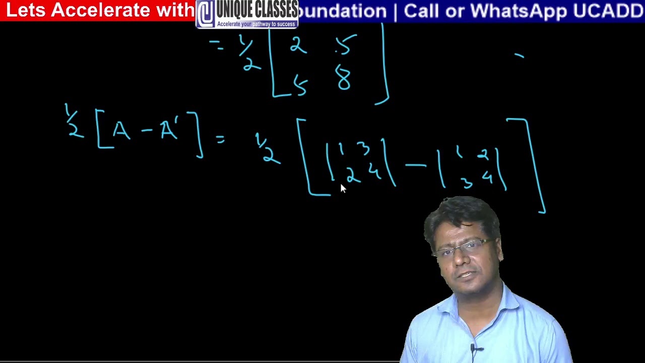 Maths | Matrices Types Class 12 NCERT | JEE Maths | C1