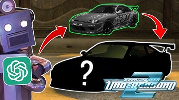 My Bro ChatGPT Designs a Drift Car - Need For Speed Underground 2