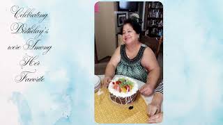Blue Classic Watercolor Funeral Memorial Slideshow Presentation