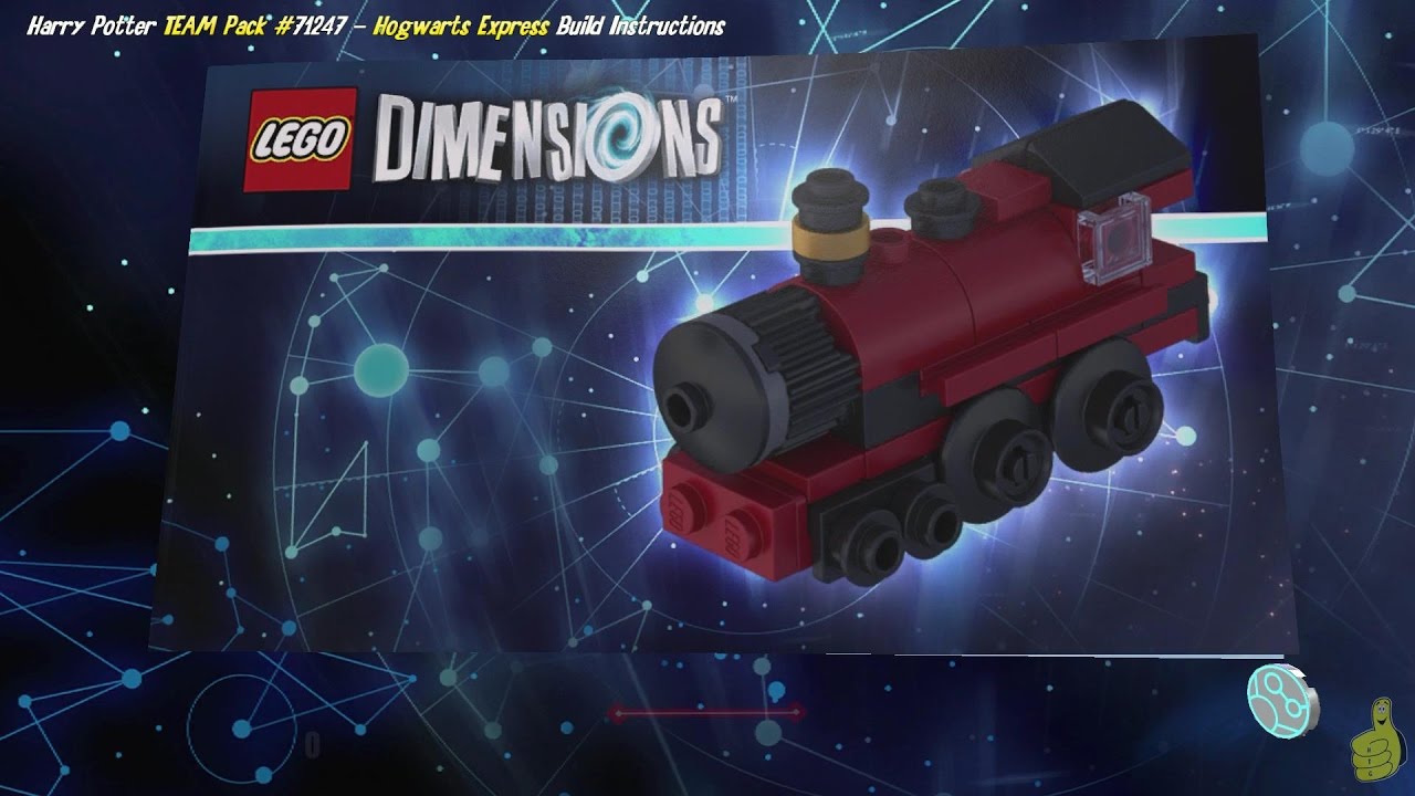 Lego Dimensions: Hogwarts Express Build Instructions (Harry Potter TEAM Pack #71247) - HTG -