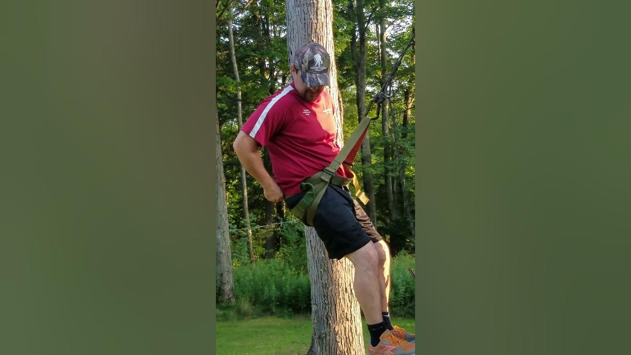 Tree saddle hunting set up and ring of steps instructional YouTube