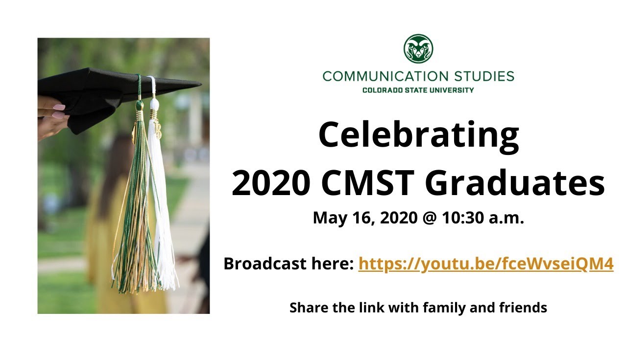 CSU Comm Studies 2020 Graduation Celebration - YouTube