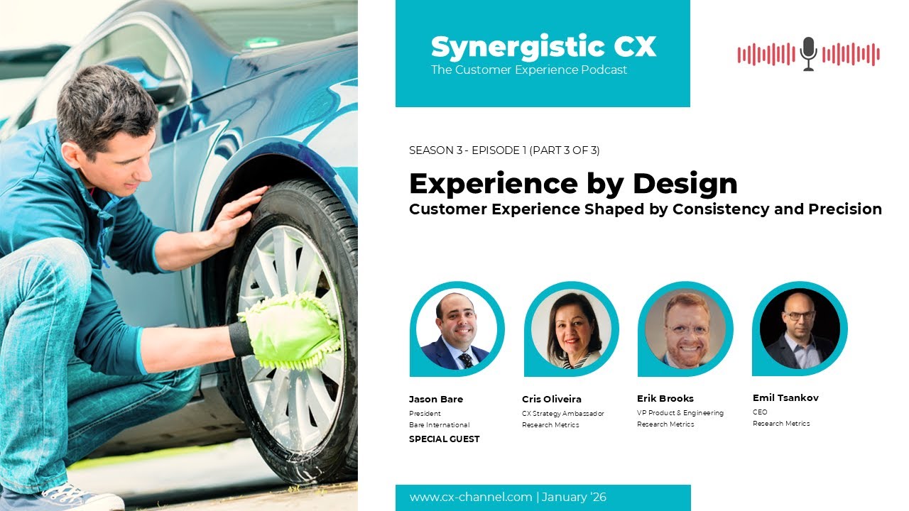Synergistic CX Podcast - Season 3 - Episode 1: Experience by Design (Part 3)