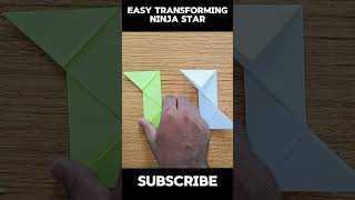 Famous Making Transforming Ninja Star Out of Paper|Step by Step #diy #origami #ninja #budo #creator Wealth