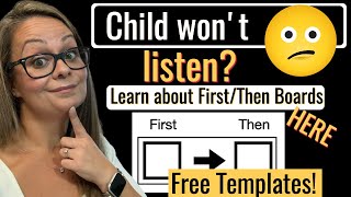 How to make your own First Then Board in 4 easy steps for visual support for children with autism