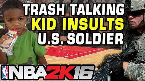 TRASH TALKER INSULTS U.S. SOLDIER on MYCOURT NBA 2K16