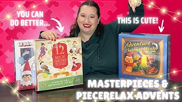 The worst and one of the best in one video?? // PieceRelax & MasterPieces Puzzle Advent Calendars
