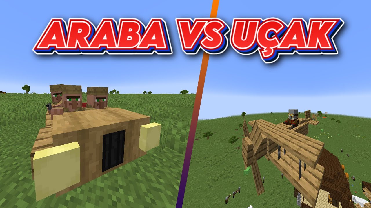 Minecraft Savaş (Uçaklarla Evime Geldiler)