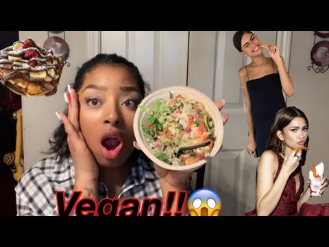 Eating Vegetarian Like ZENDAYA For A Day!! - YouTube