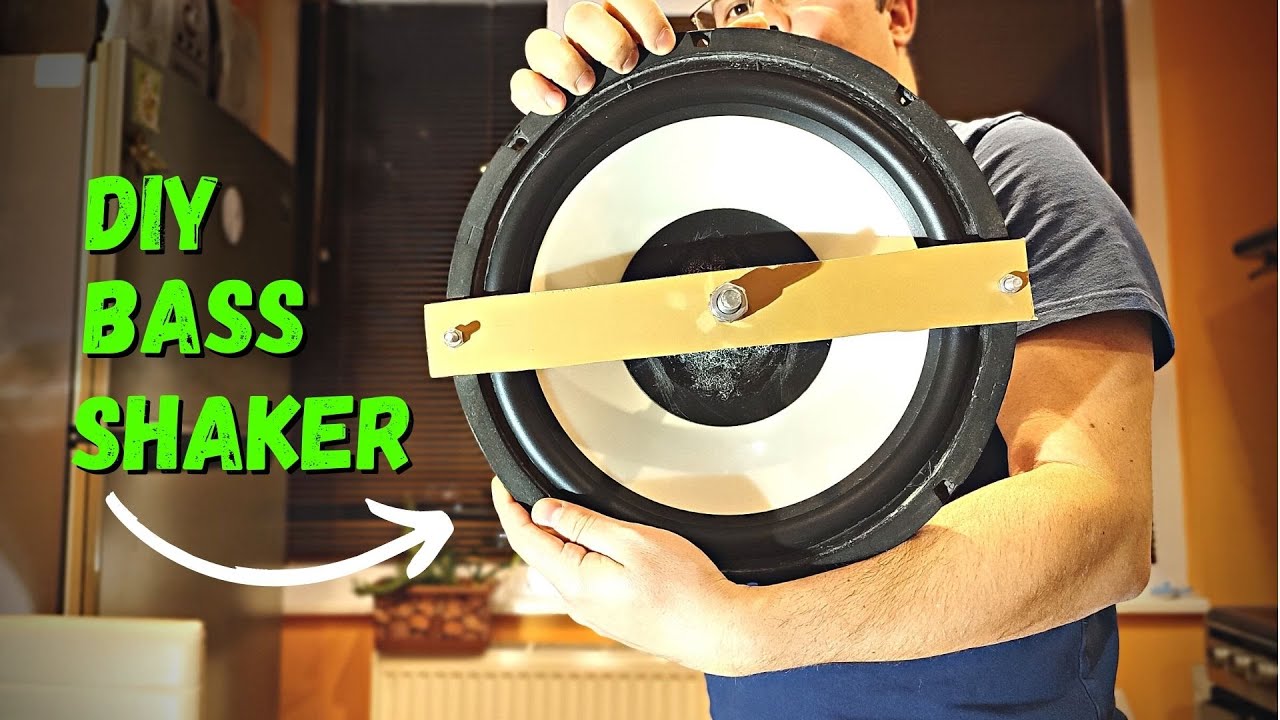 DIY Bass Shaker made of old loudspeaker - a.k.a. Tactile Transducer with  active crossover 