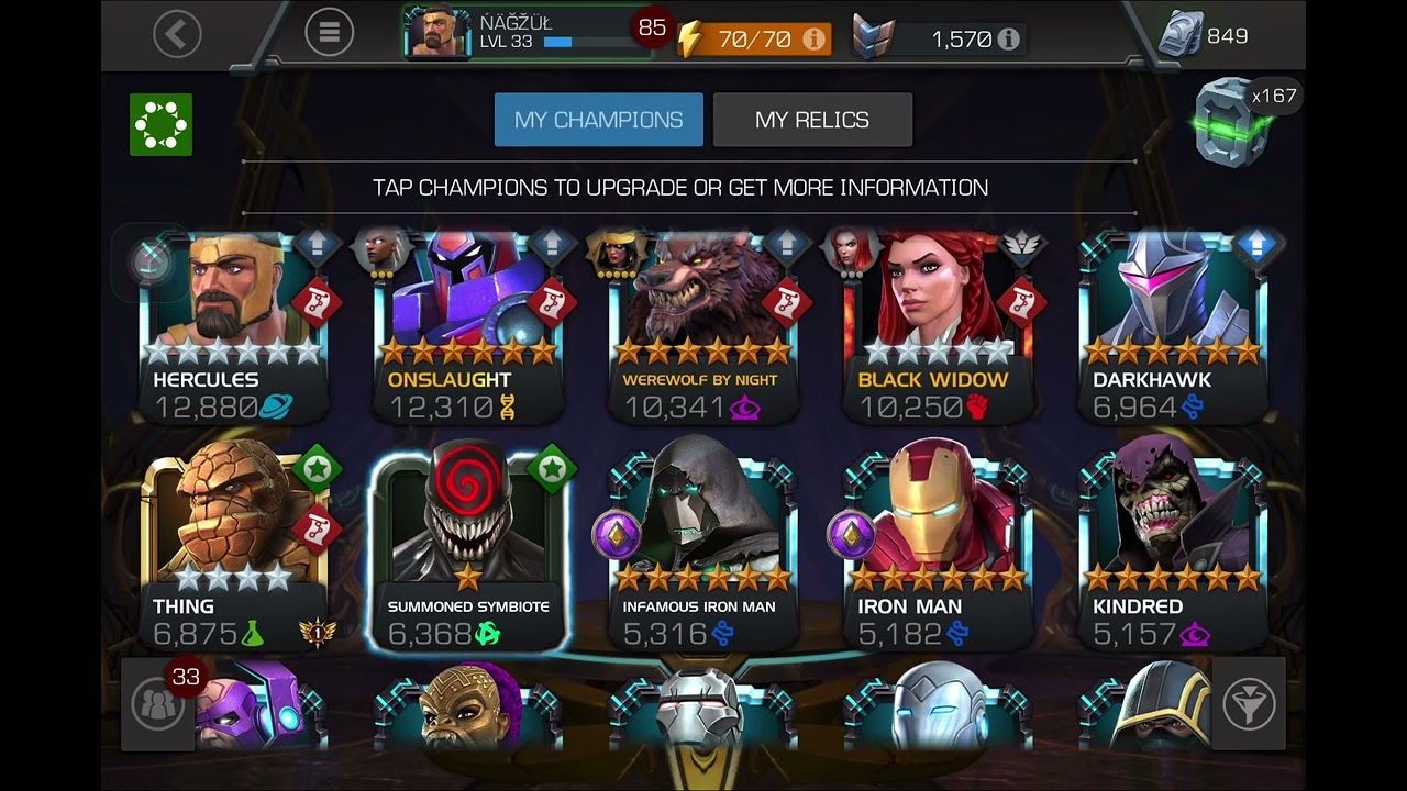MCOC UNLOCKING SUMMONED SYMBIOTE 