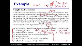 4.1 Properties of Linear Functions and Linear Models Part4