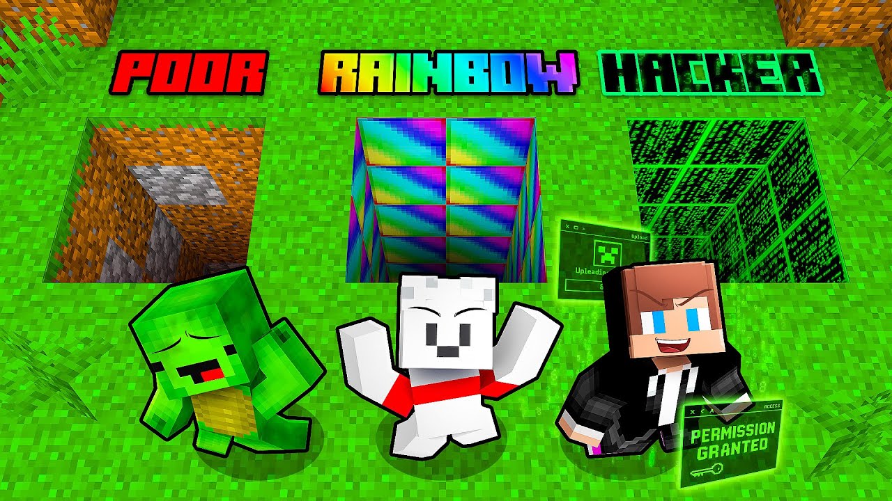 JJ vs Mikey vs Carrie: SECRET TUNNEL BATTLE in Minecraft - Maizen