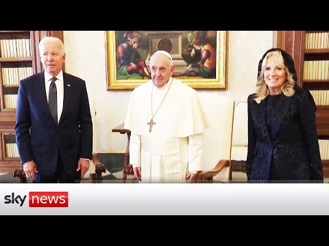 President Joe Biden and Pope Francis meet in the Vatican