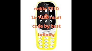 nokia 3310 ta-1030 reset code by best infinity done