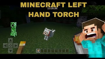 Minecraft left hand torch addon 1.19+||bsg gaming
