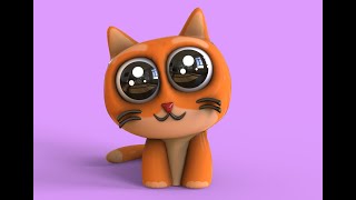 cartoon cat model in 3d maya cartoon cat model in 3d maya
