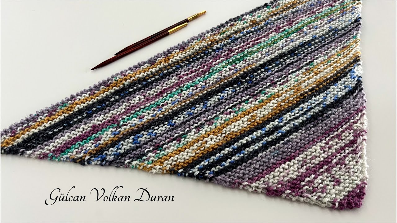 ÖRGÜ KOLAY ÜÇGEN ŞAL-BOYUNLUK- EŞARP YAPIMI