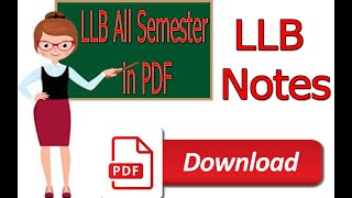 How to Download LLB Books All Semester 1st 2nd 3rd Year in PDF