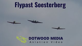Flypast With 2 Harvards, A Beech-18, A Piper Club And A Beaver - Soesterberg Ehsb