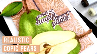 Stretch Copic Skills With Realistic Pears & Italian Tiles