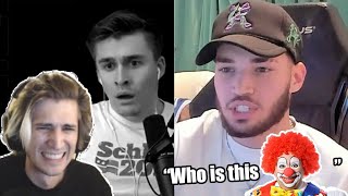 xQc and CHAT Reacts to Ludwig Diss Track because of Adin Ross | w/ Chat