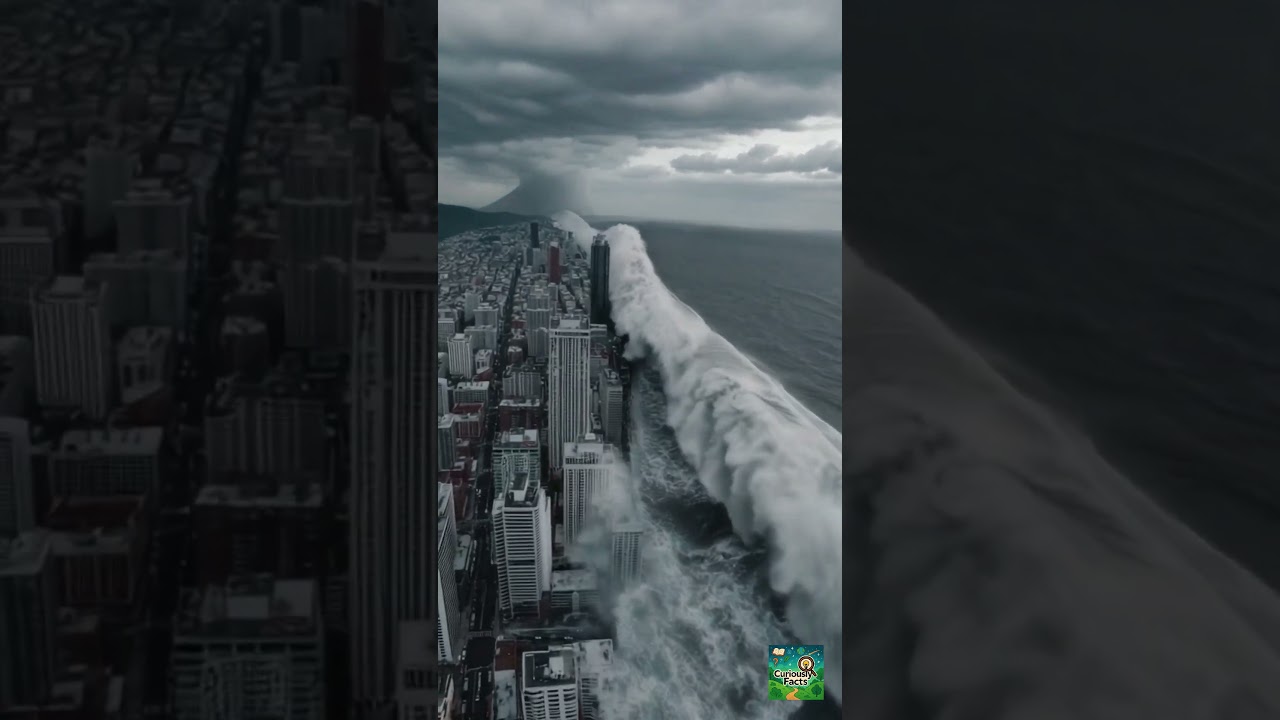 Tsunami Hits Coastal City – A Force of Nature 🌊🌆 