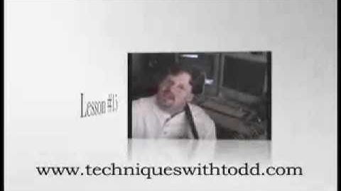 TECHNIQUES WITH TODD #15 - Enter The Shredder Part #1