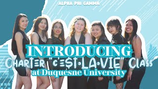 💎Introducing Alpha Phi Gamma’s Charter “c’e$t•LA•VIE” Class at Duquesne University💎