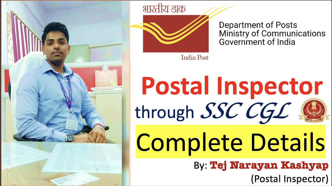 Inspector of Post through SSC CGL complete details by Tej Narayan