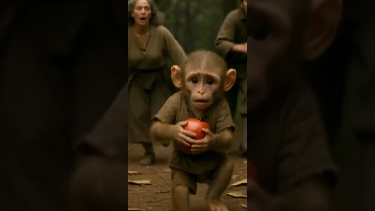 Heartwarming Story of a Baby Monkey & His Father | Emotional Short Story 😭😞