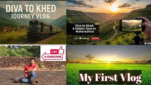 My First Vlog 2025 😍 I Diva to Khed Journey | Hidden Gem of Maharashtra #vlog #myfirstvlog #trending