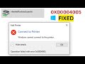 Cannot Connect to Printer 0x00004005 in Windows 10 & 11 FIX