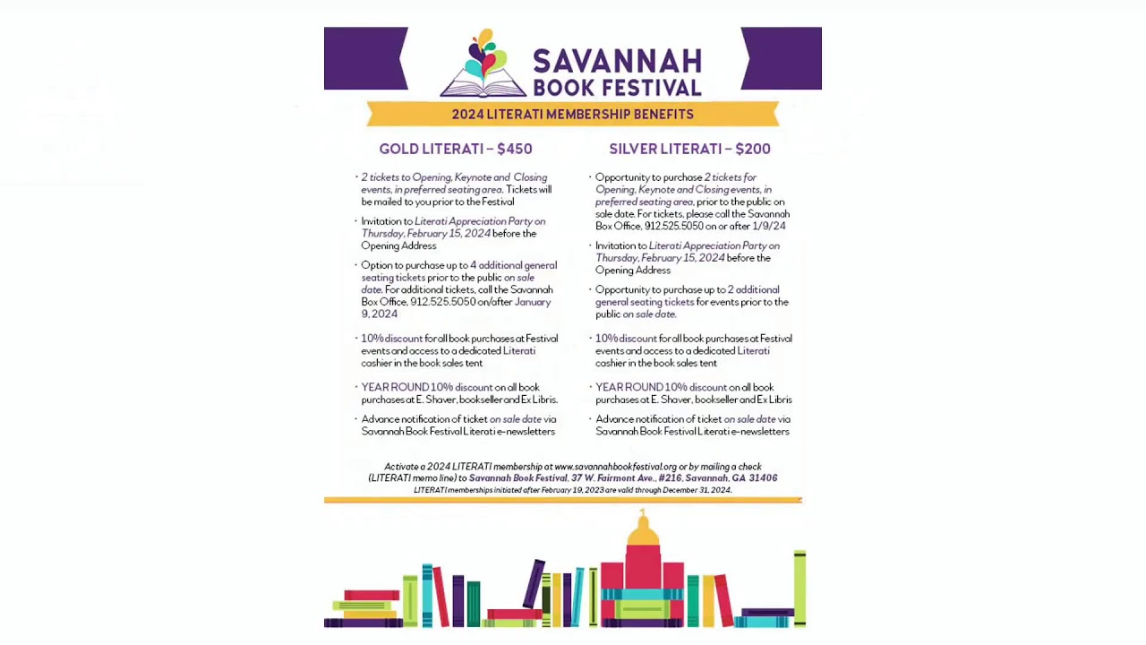 Savannah Book Festival 2023 YouTube