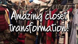 SO MANY SHOES, PURSES & CLOTHES! AMAZING CLOSET TRANSFORMATION! MADE IT ALL FIT! TIME-LAPSE! TIDY!