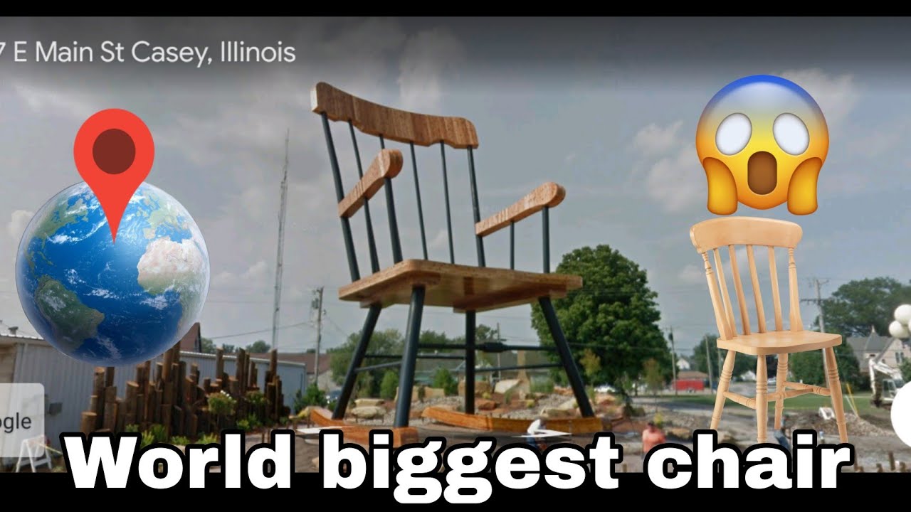 World biggest chair🪑 😱!!! biggest chair🪑 found on google earth🌎 YouTube