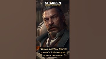 “Success is not final, failure is not fatal: it is the courage to continue..” ― Winston S. Churchill