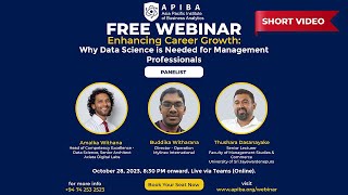 𝐖𝐡𝐲 𝐃𝐚𝐭𝐚 𝐒𝐜𝐢𝐞𝐧𝐜𝐞 𝐢𝐬 𝐍𝐞𝐞𝐝𝐞𝐝 𝐟𝐨𝐫 𝐌𝐚𝐧𝐚𝐠𝐞𝐦𝐞𝐧𝐭 𝐏𝐫𝐨𝐟𝐞𝐬𝐬𝐢𝐨𝐧𝐚𝐥𝐬 𝟖 𝐌𝐢𝐧𝐮𝐭𝐞 𝐖𝐞𝐛𝐢𝐧𝐚𝐫 𝐑𝐞𝐜𝐚𝐩 - 𝐀𝐏𝐈𝐁𝐀 𝐈𝐧𝐬𝐭𝐢𝐭𝐮𝐭𝐞