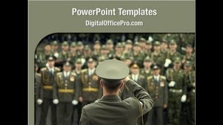 Military Campaign PowerPoint Template Backgrounds - DigitalOfficePro